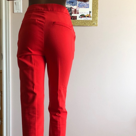 Red sailor inspired wide leg pants - Picture 2 of 2